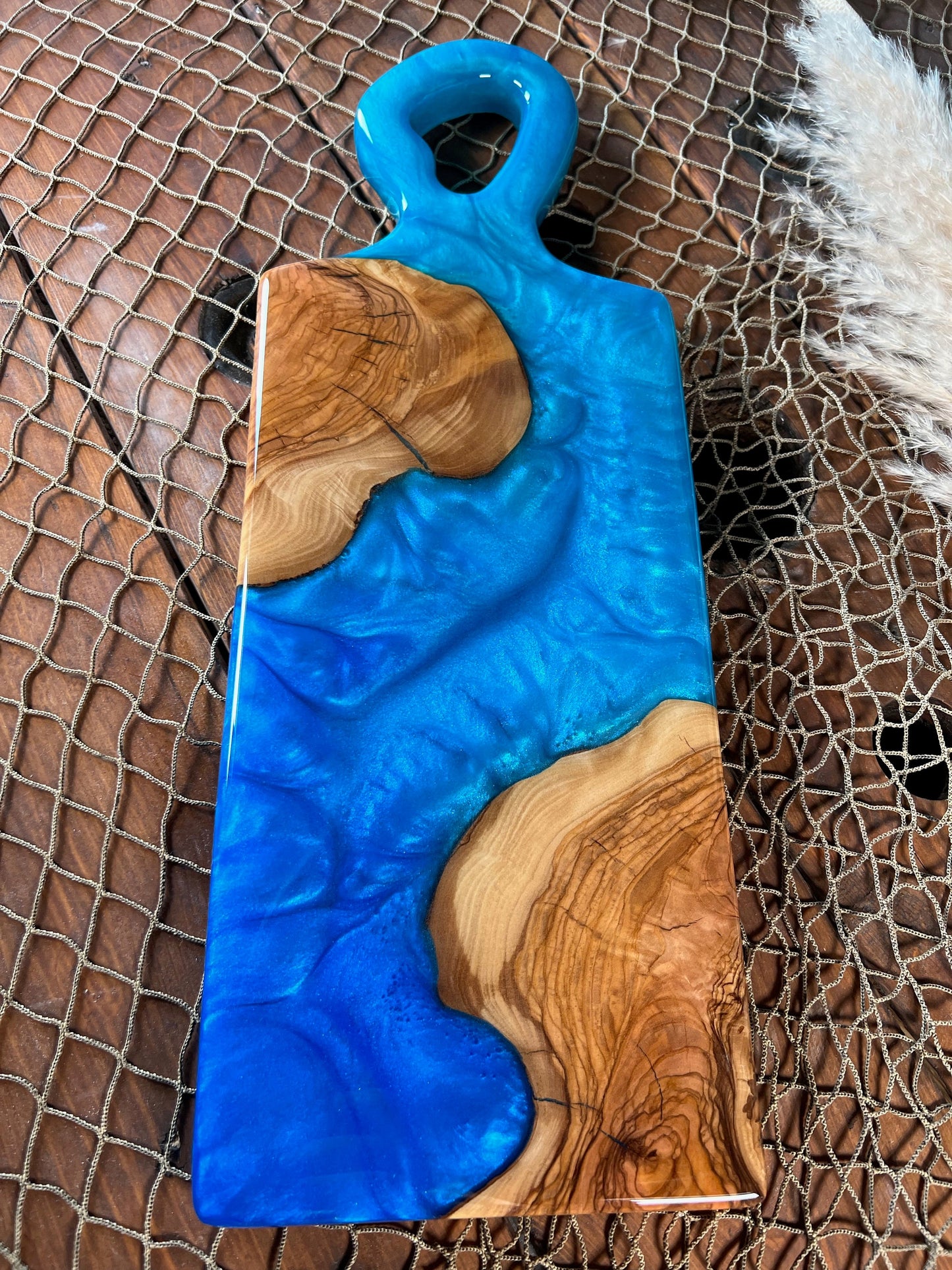 Blue Charcuterie Board, Serving Board