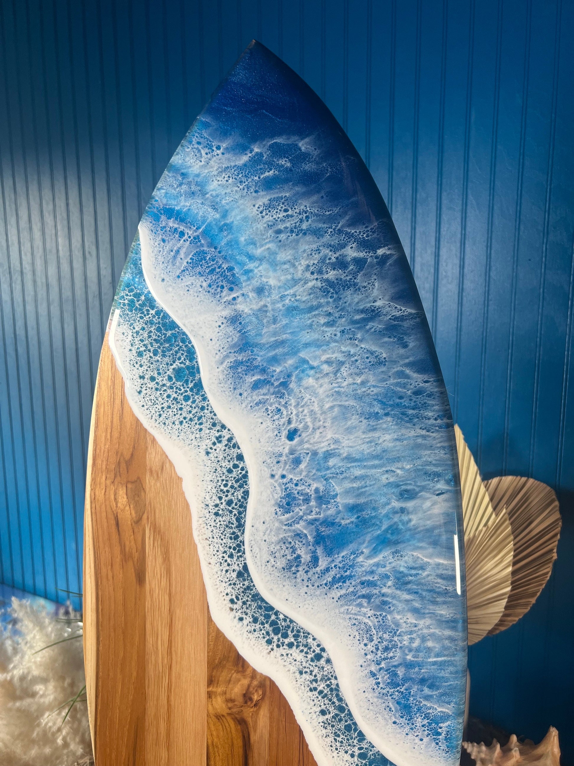 Ocean Waves Resin Surfboard