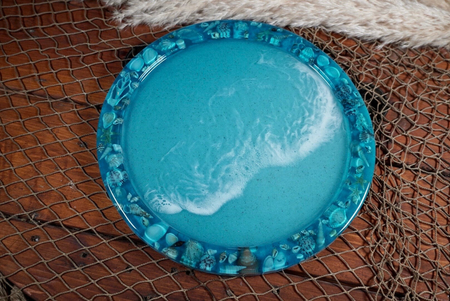Sea Shell Ocean Resin Platter/Dish