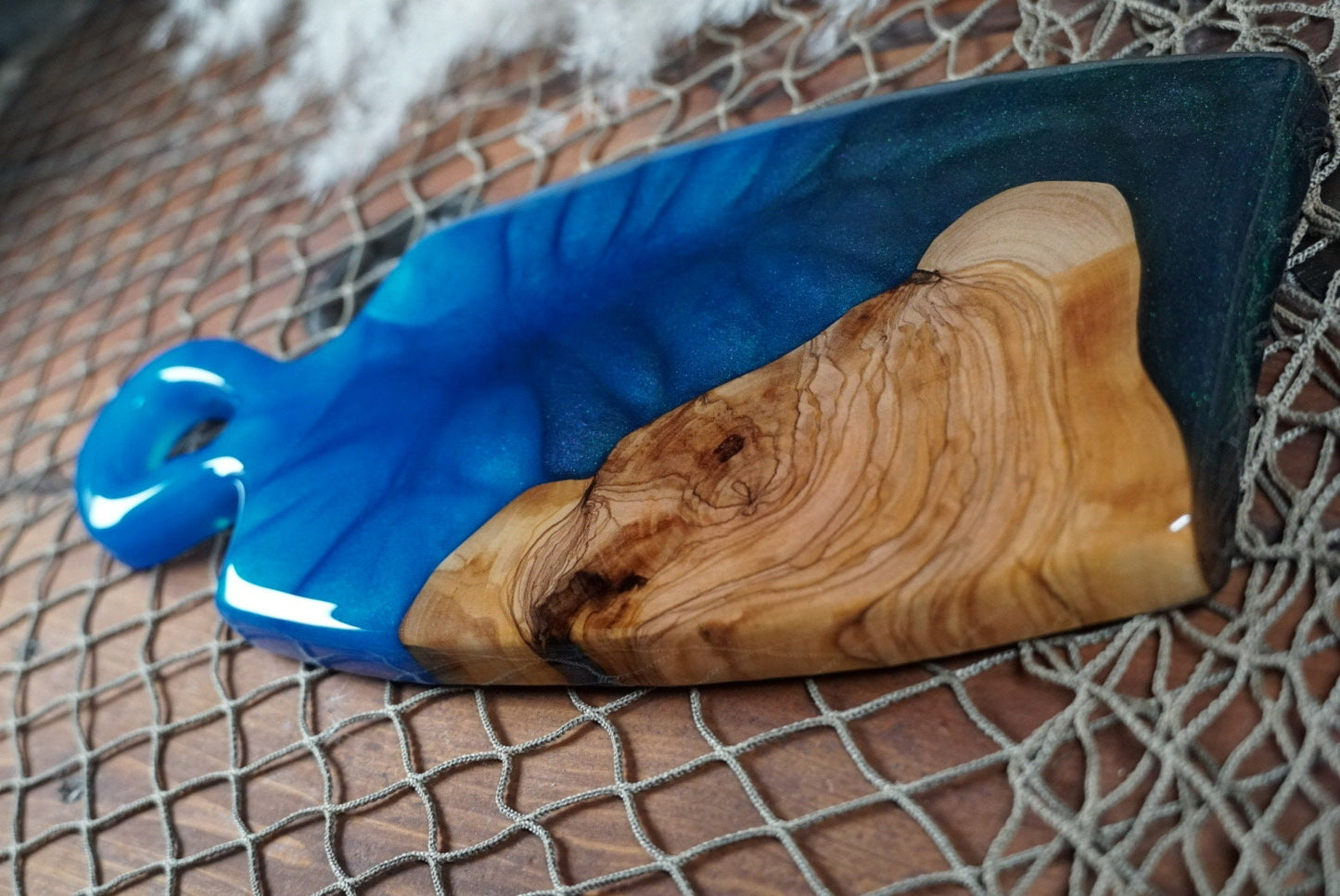 Blue Mini Charcuterie Board, Serving Board, Cheese Board