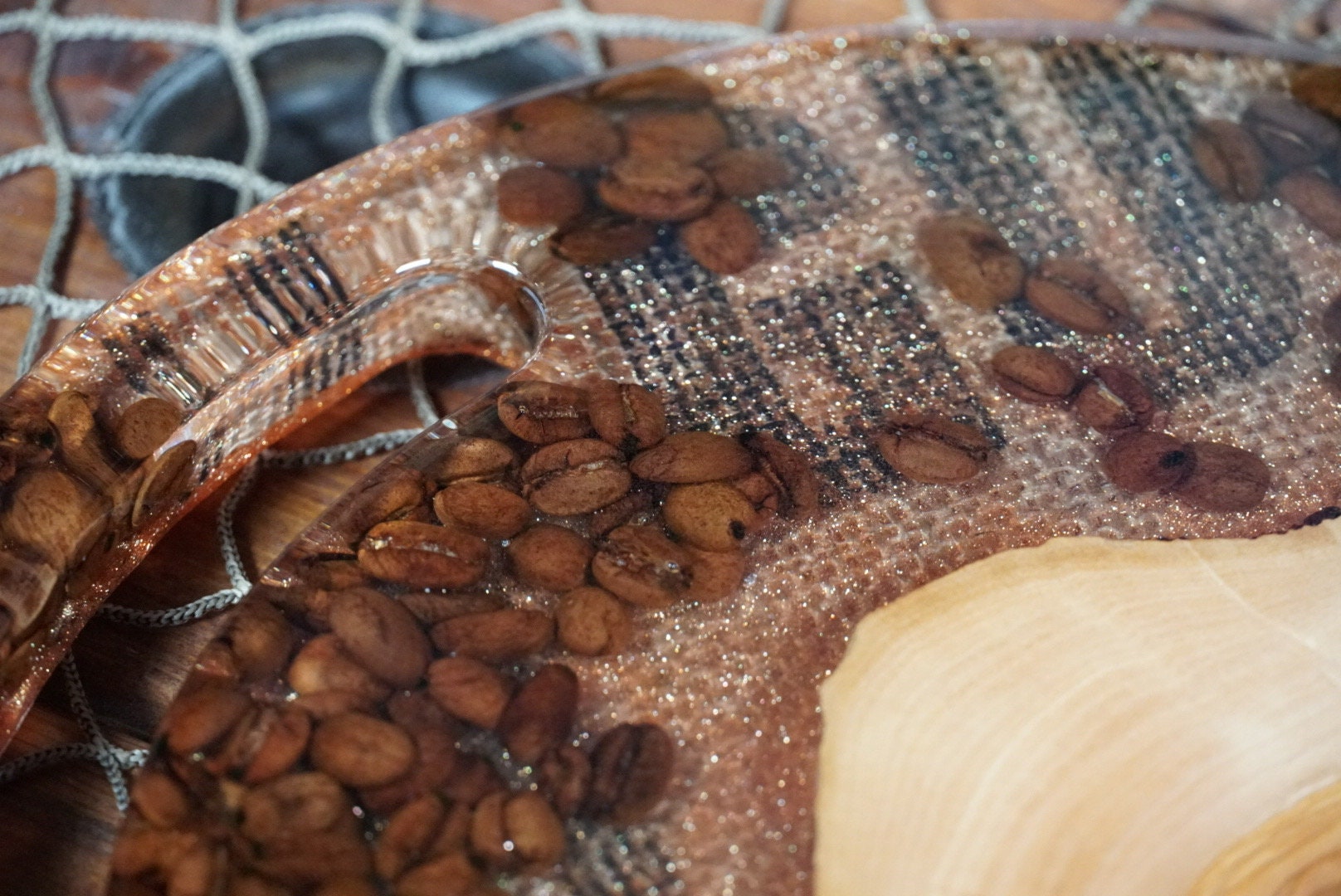 Coffee Bean Serving Tray, Platter, Serving Board