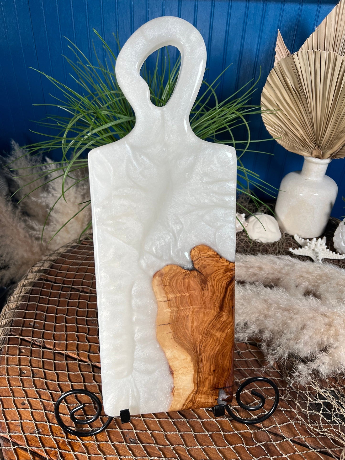 Pearl White Charcuterie Board, Serving Board