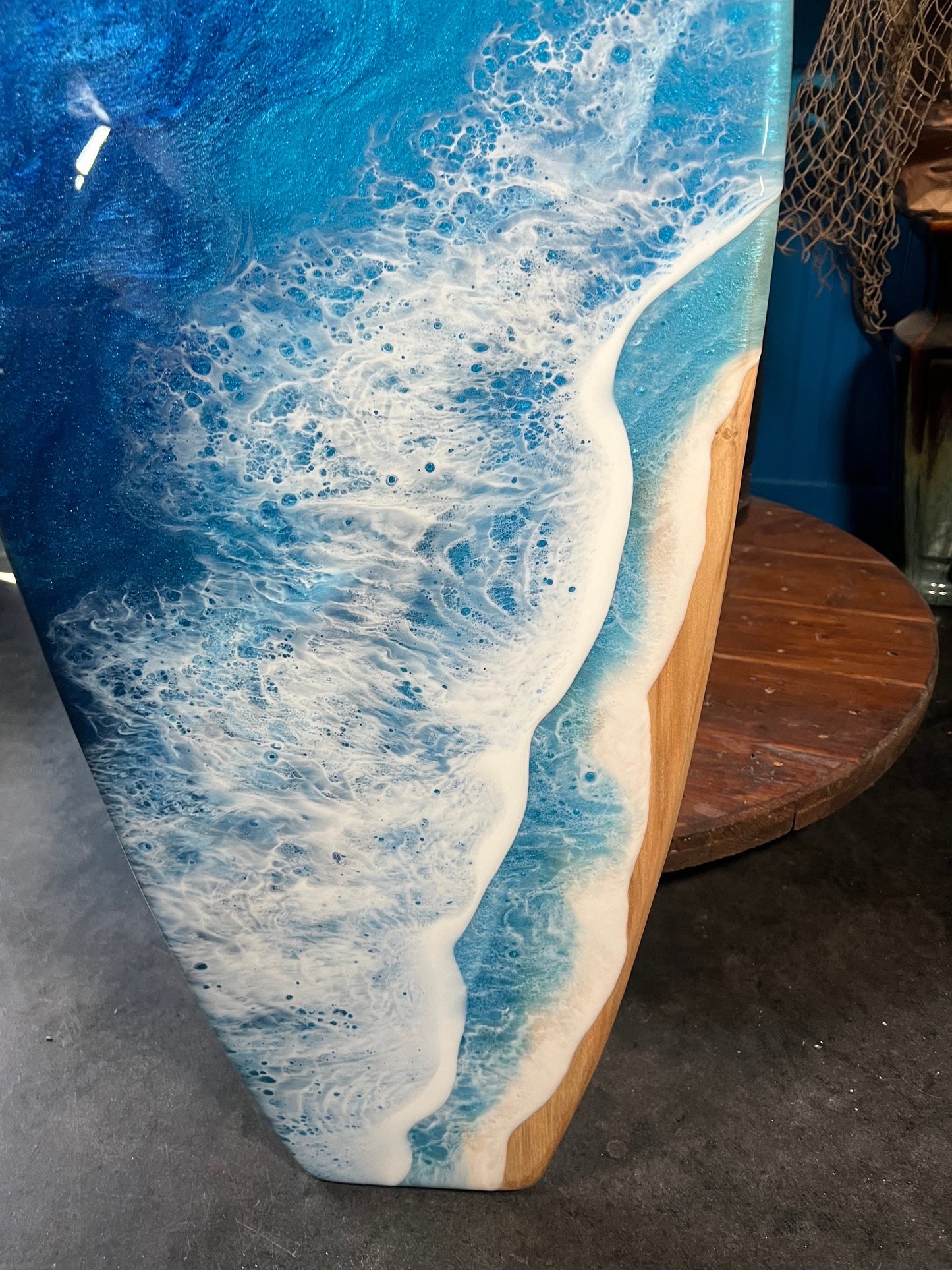 Ocean Waves Resin Surfboard