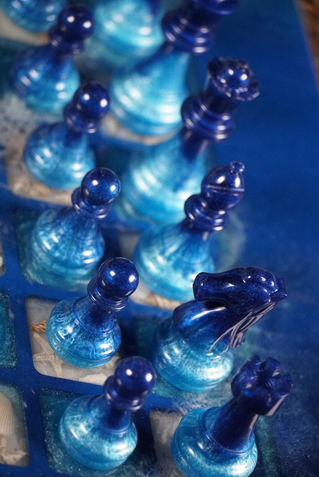 Ocean Sea Shells Chess Set