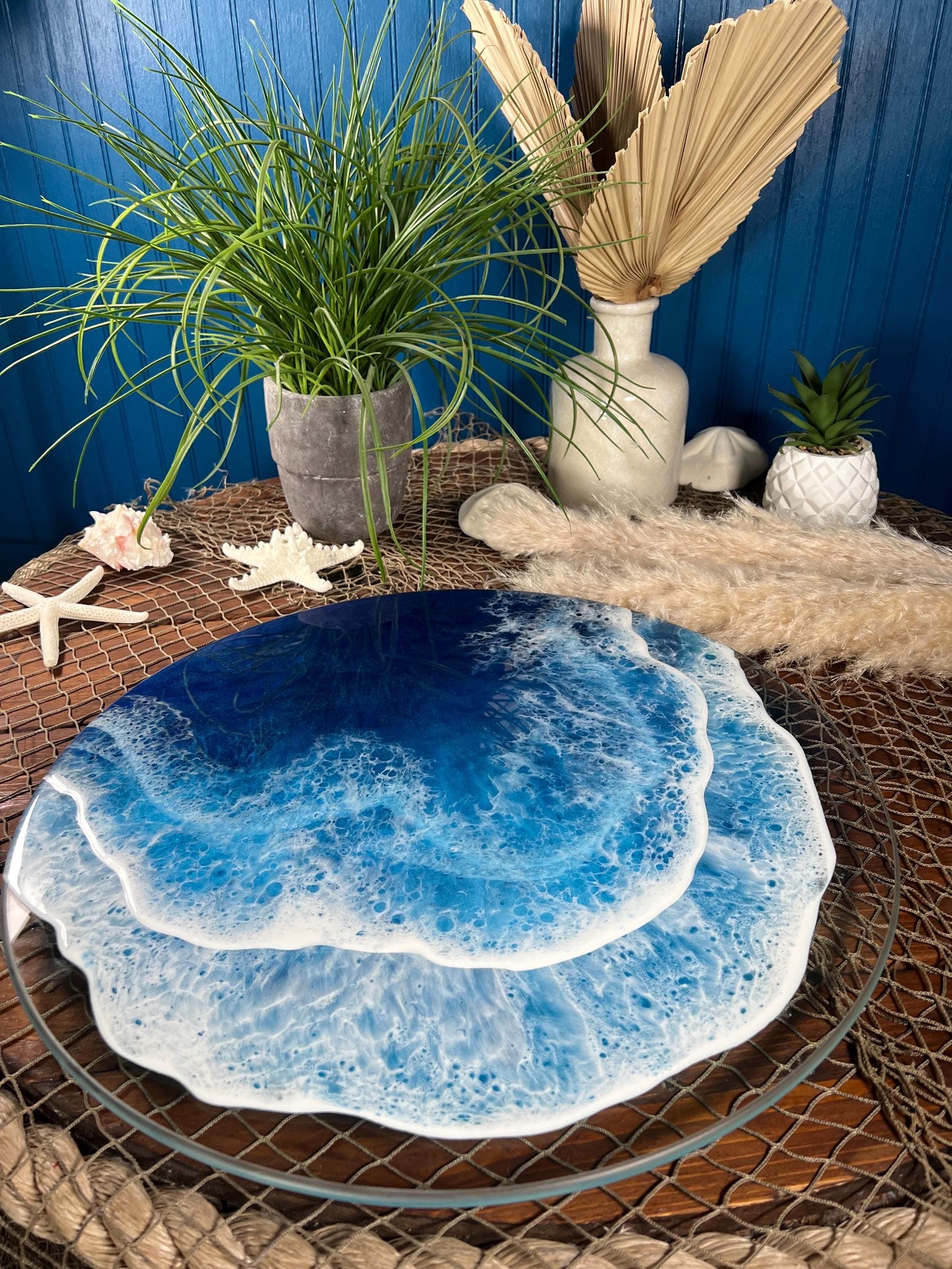 Ocean WavesLazy Susan / Turntable / Centerpiece