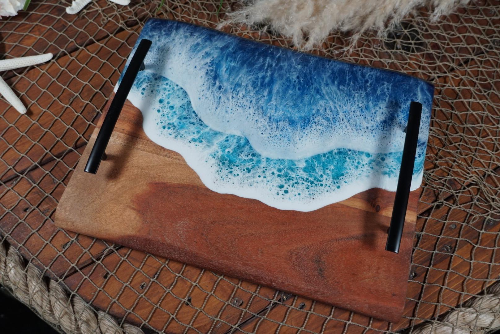 Ocean Waves charcuterie board, serving tray