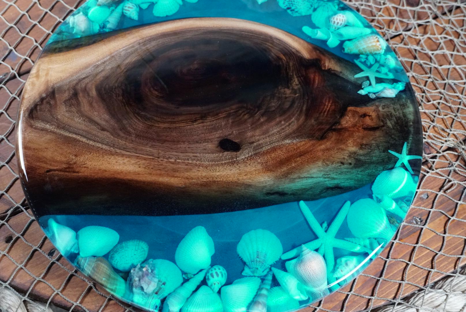 Ocean Seascape Lazy Susan / Turntable / Centerpiece