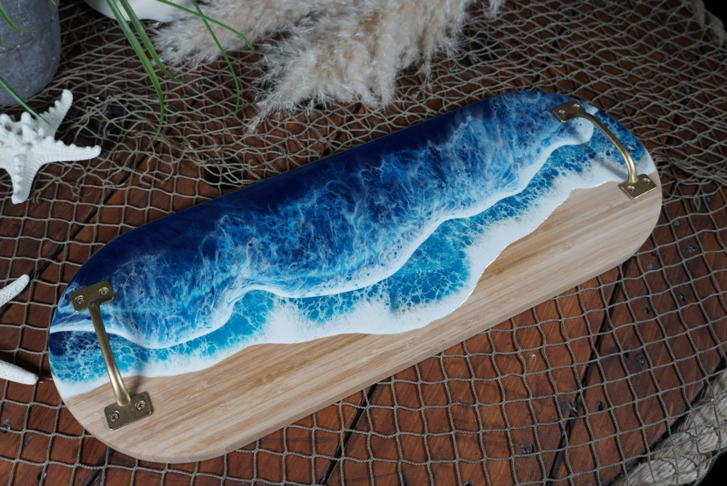 Ocean Waves charcuterie board, serving tray