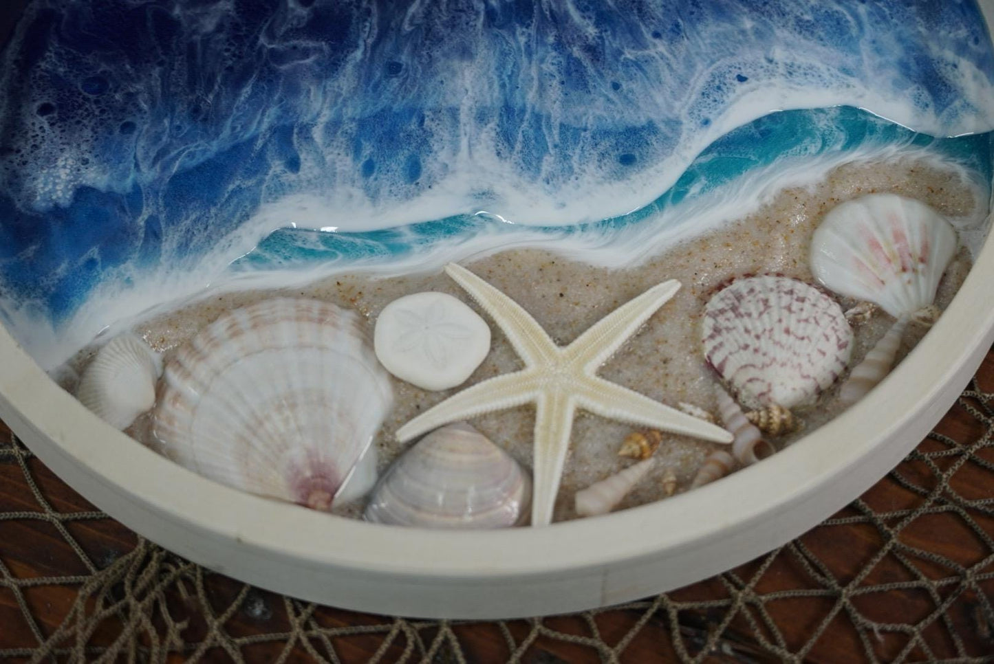 Ocean Waves And Sea Shell Seascape Wall Art