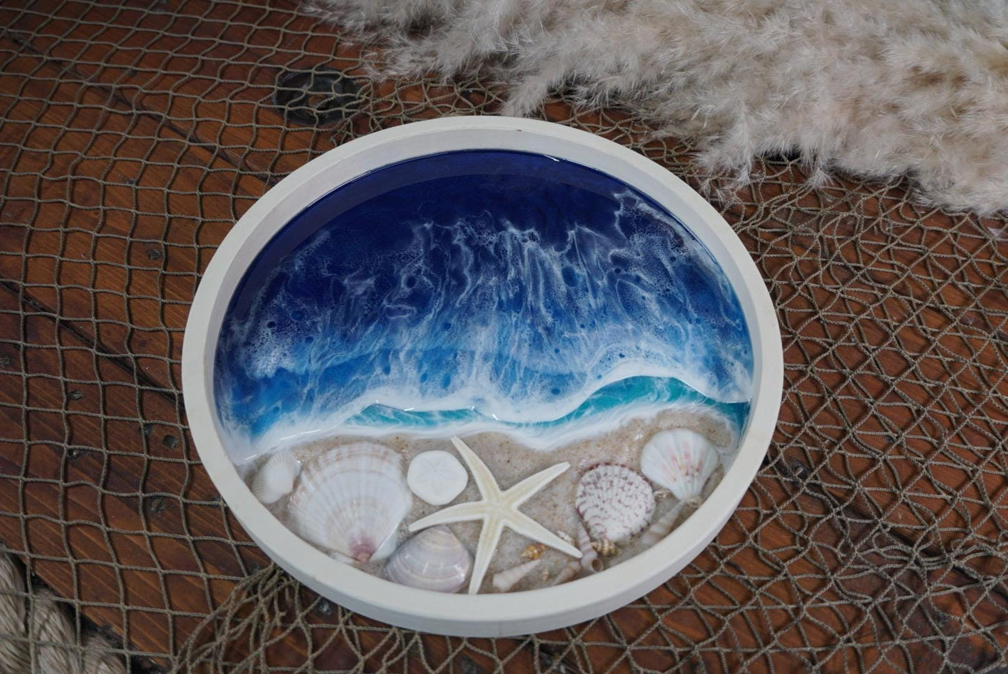 Ocean Waves And Sea Shell Seascape Wall Art