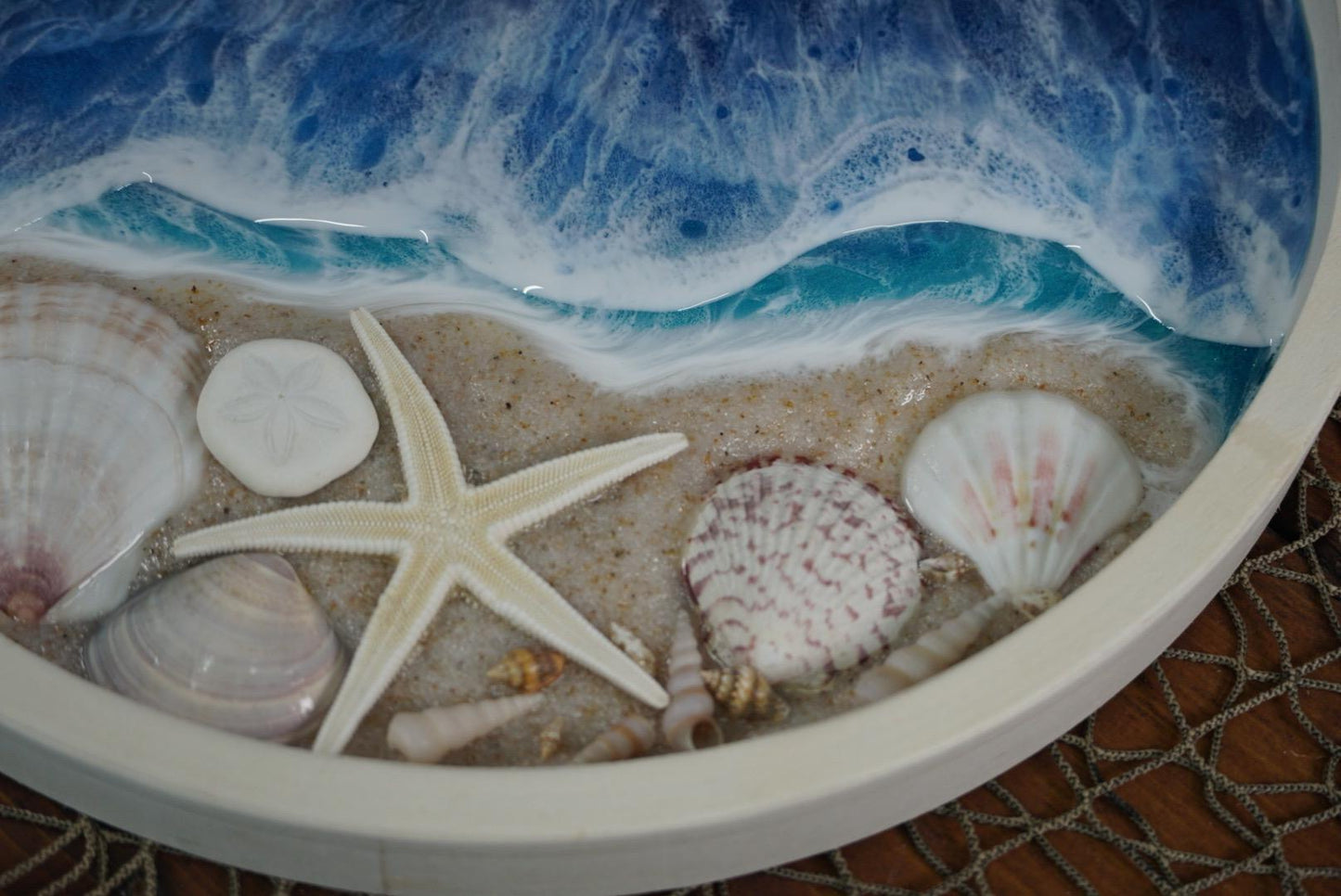 Ocean Waves And Sea Shell Seascape Wall Art