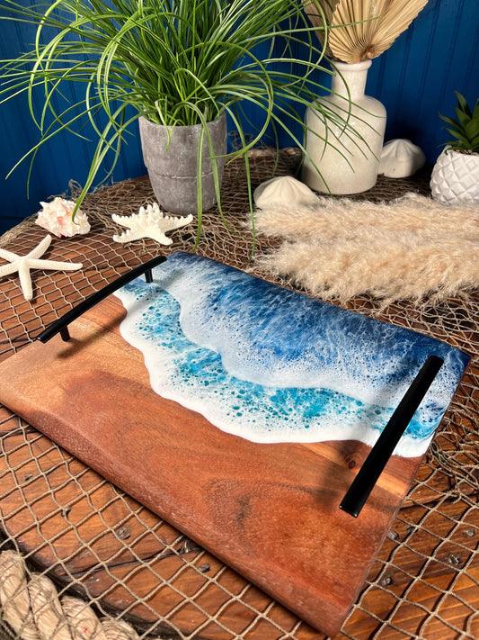 Ocean Waves charcuterie board, serving tray