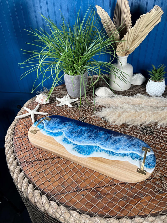 Ocean Waves charcuterie board, serving tray