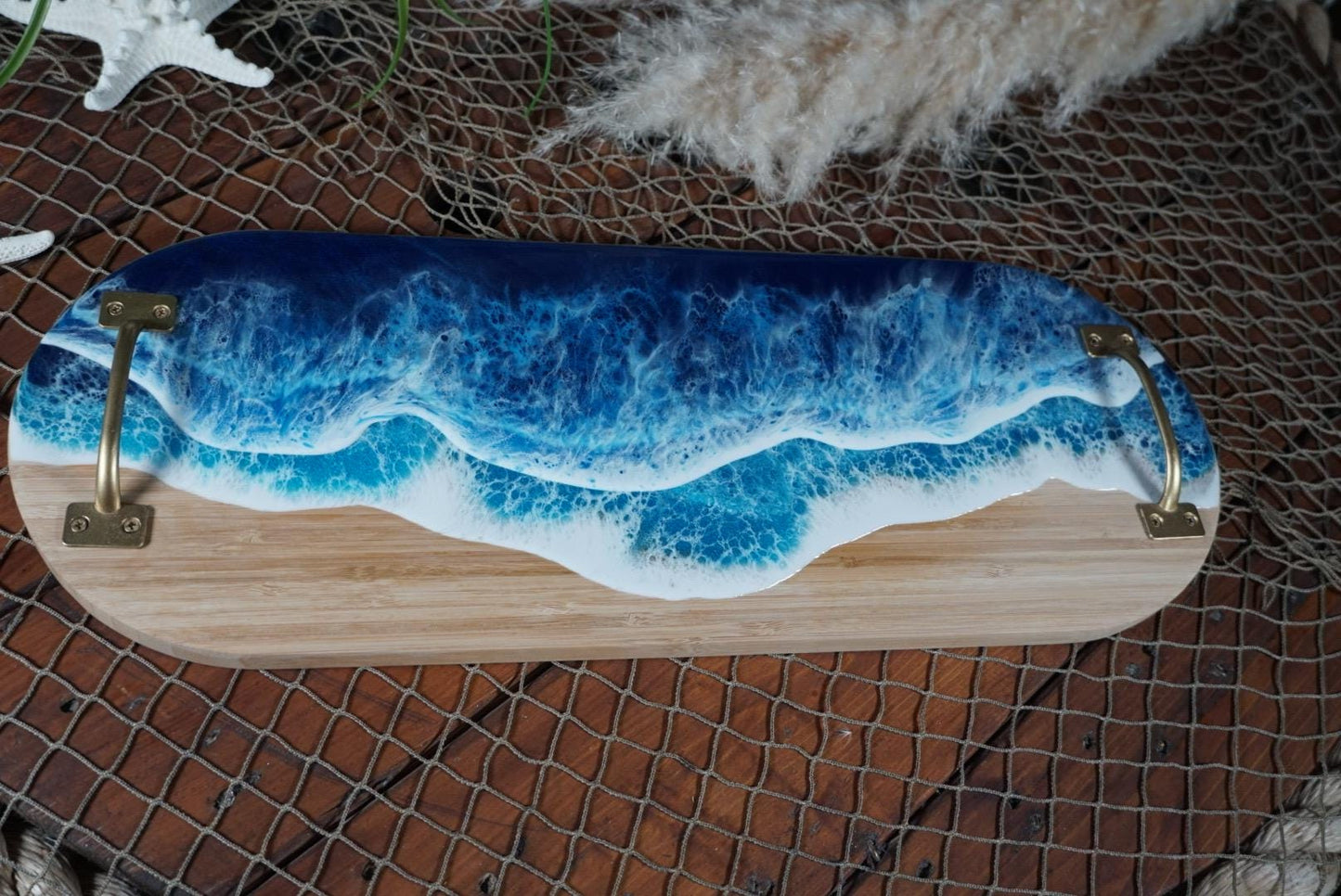 Ocean Waves charcuterie board, serving tray