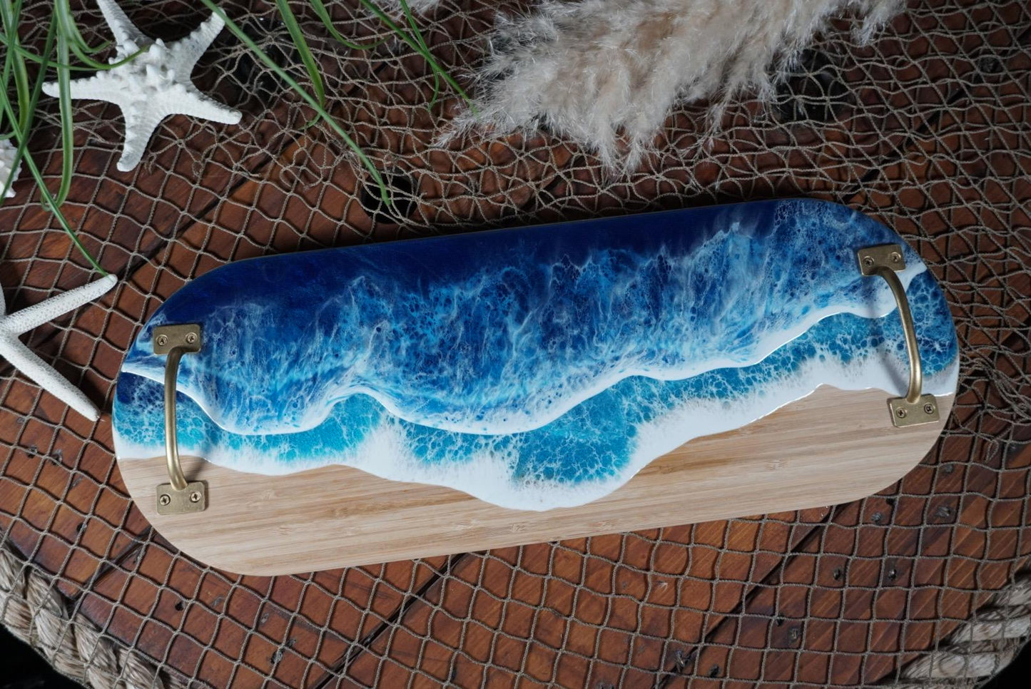 Ocean Waves charcuterie board, serving tray