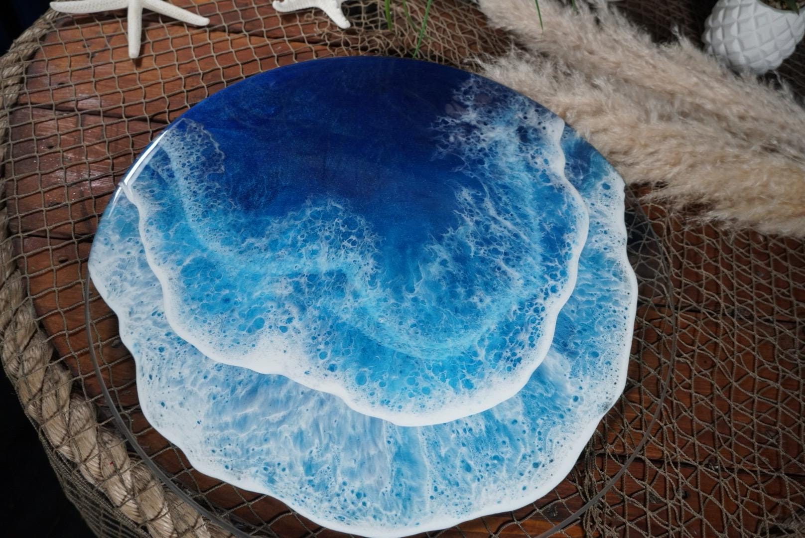 Ocean WavesLazy Susan / Turntable / Centerpiece