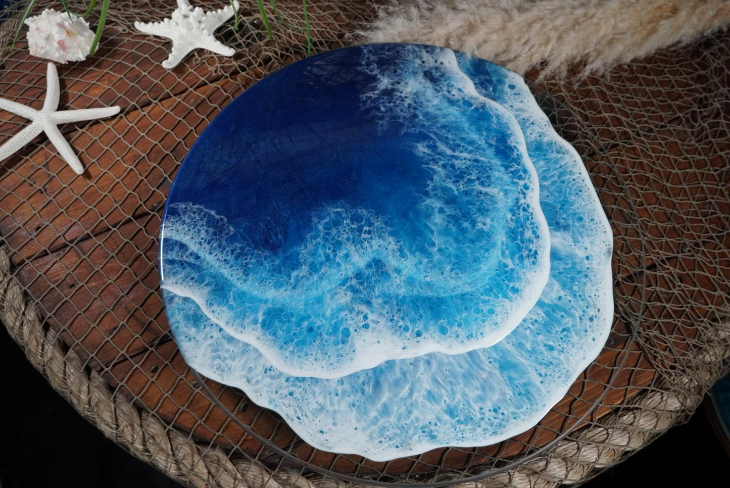 Ocean WavesLazy Susan / Turntable / Centerpiece