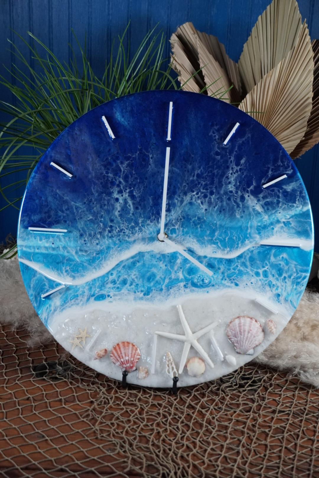 Sea Scape Ocean Waves Clock