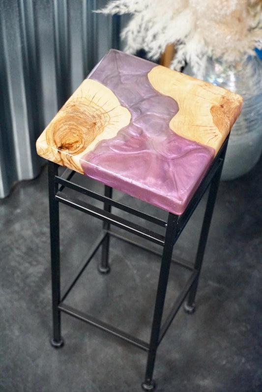 Custom Colors with Olive Wood Accent Table, Side Table, End Table