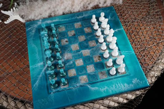 Ocean Sea Shells Chess Set