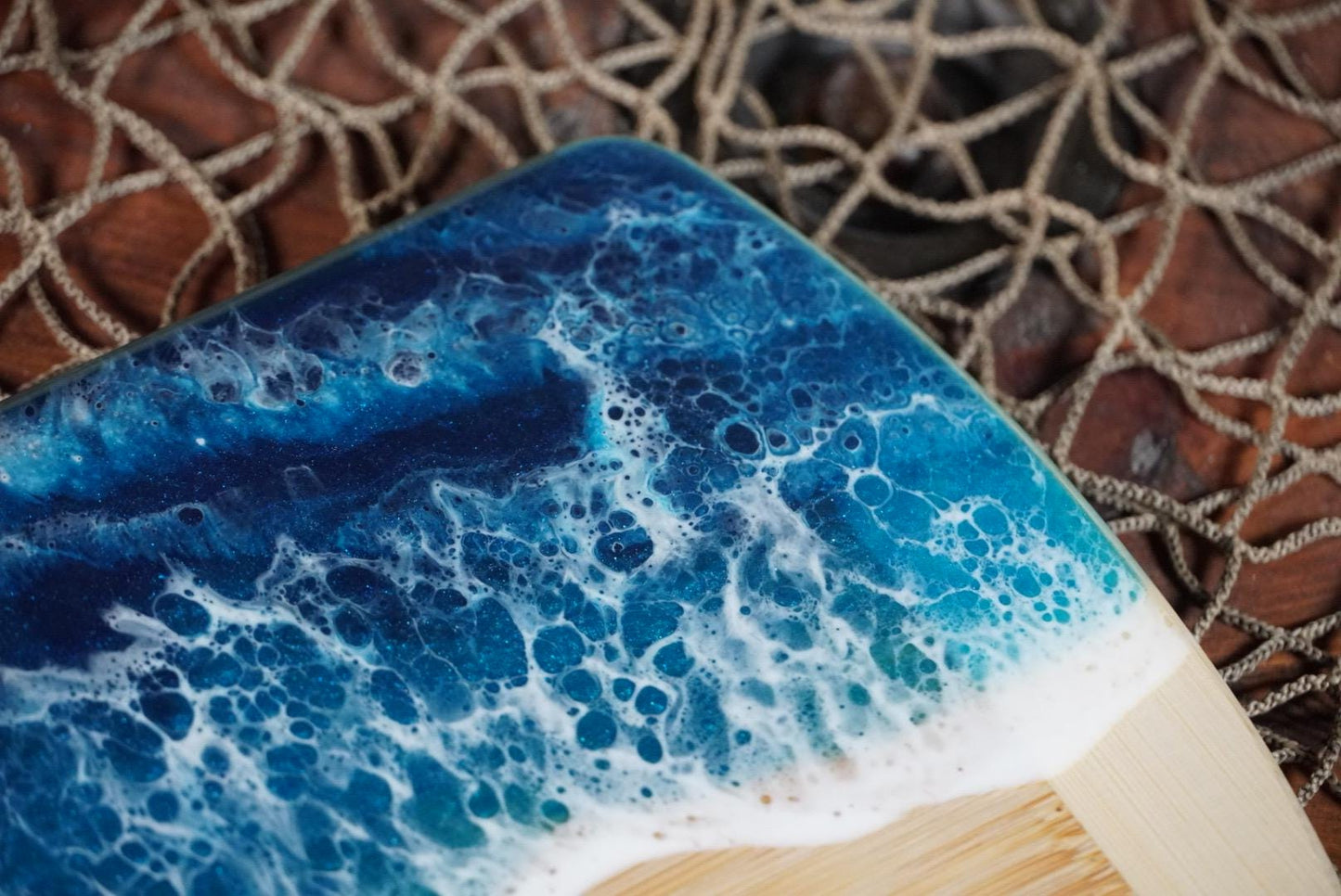 Set of 2 Ocean Waves Charcuterie boards | Serving Trays