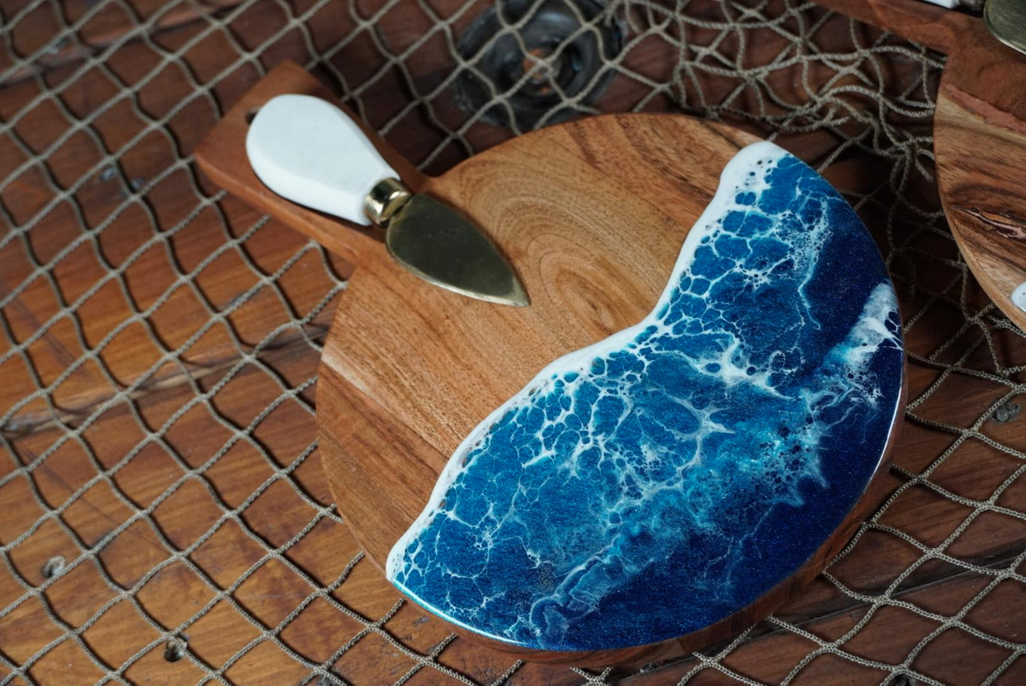 Ocean Waves Heart Charcuterie boards | Serving Trays | Serving Set