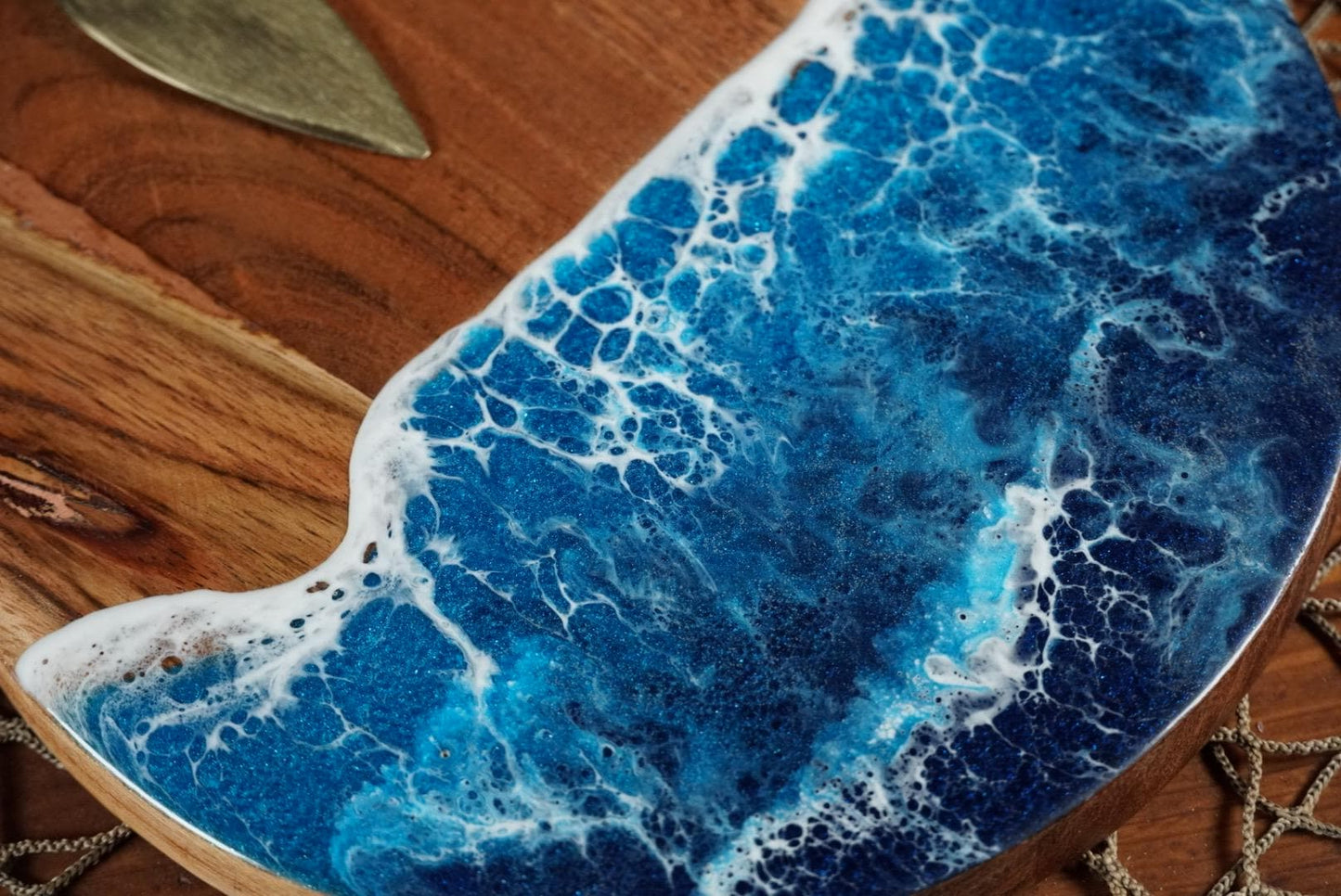 Ocean Waves Heart Charcuterie boards | Serving Trays | Serving Set