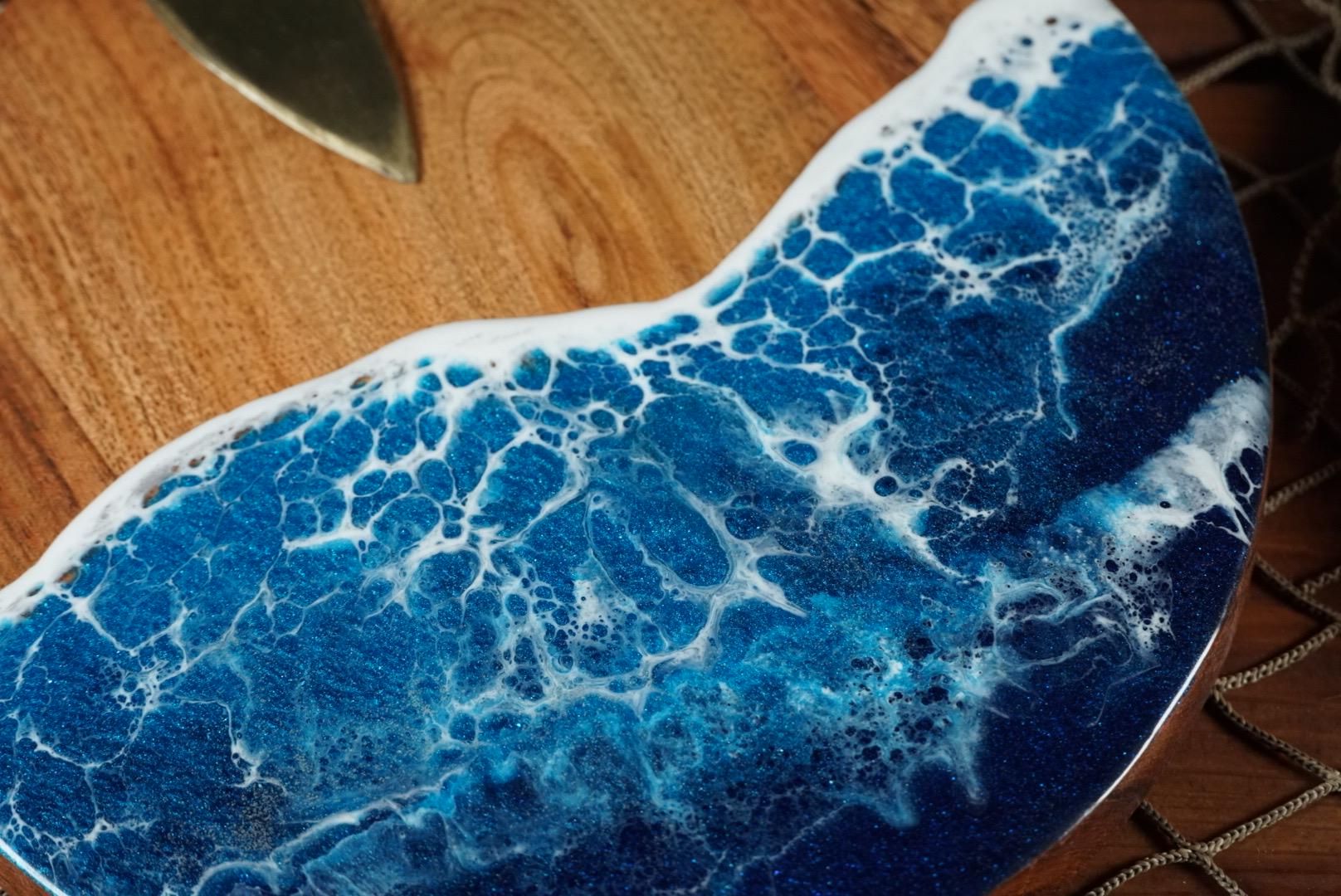 Ocean Waves Heart Charcuterie boards | Serving Trays | Serving Set