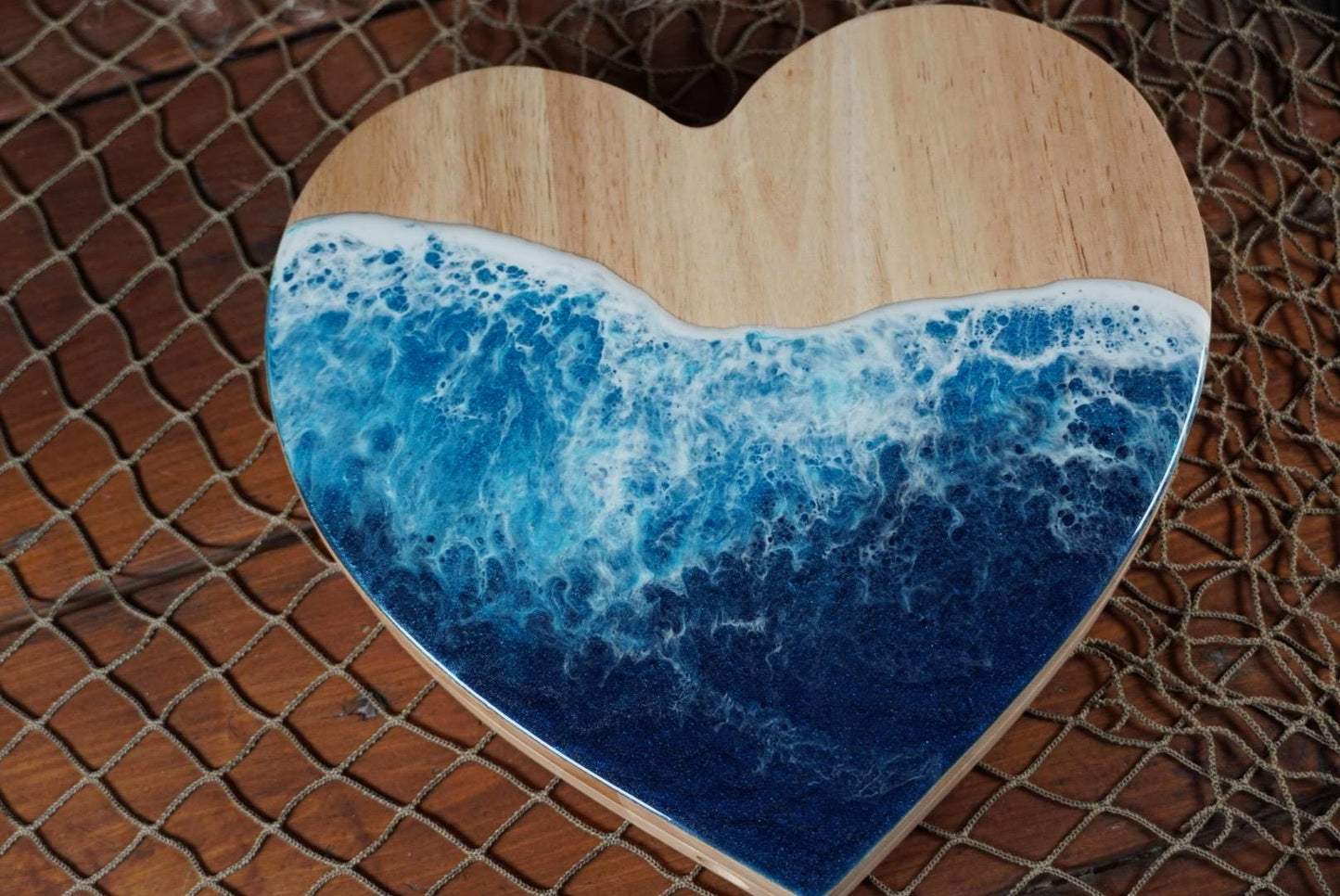 Ocean Waves Heart Charcuterie boards | Serving Trays | Serving Set