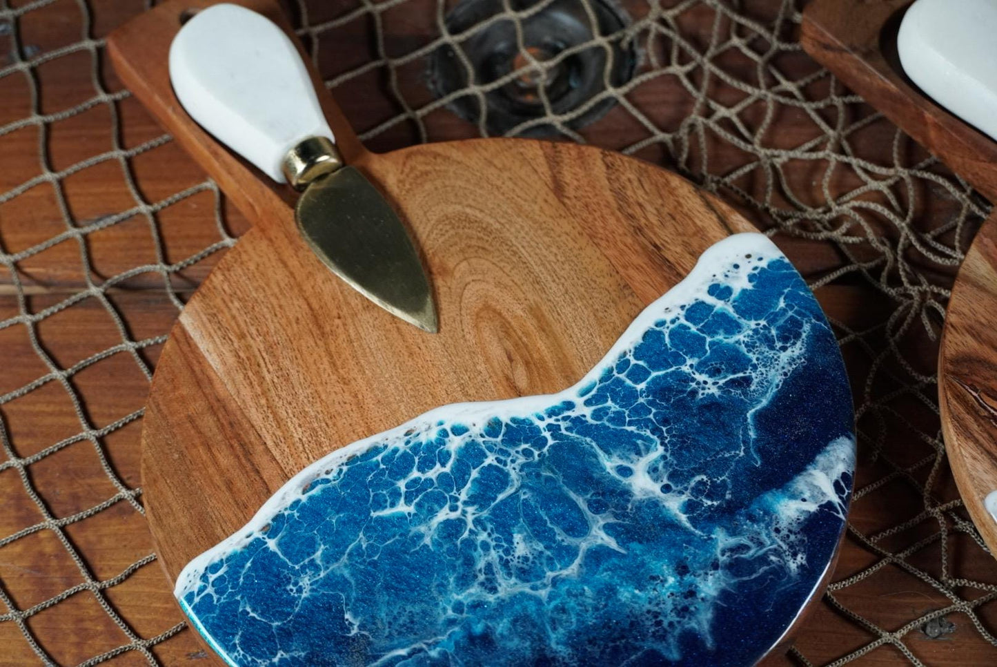 Ocean Waves Heart Charcuterie boards | Serving Trays | Serving Set