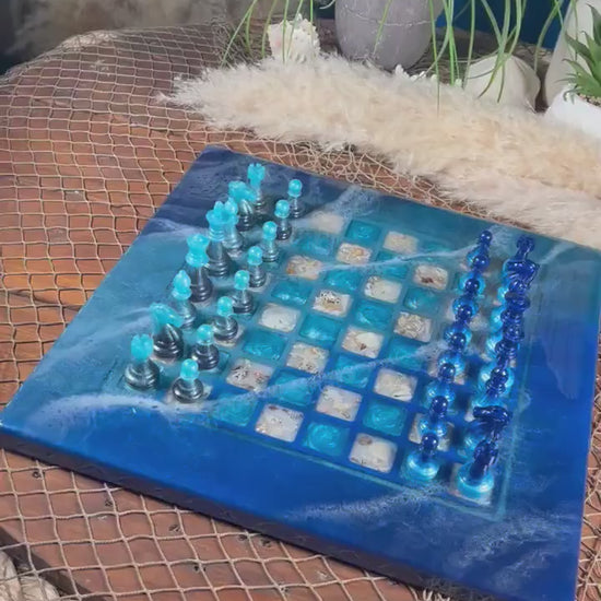 Ocean Sea Shells Chess Set