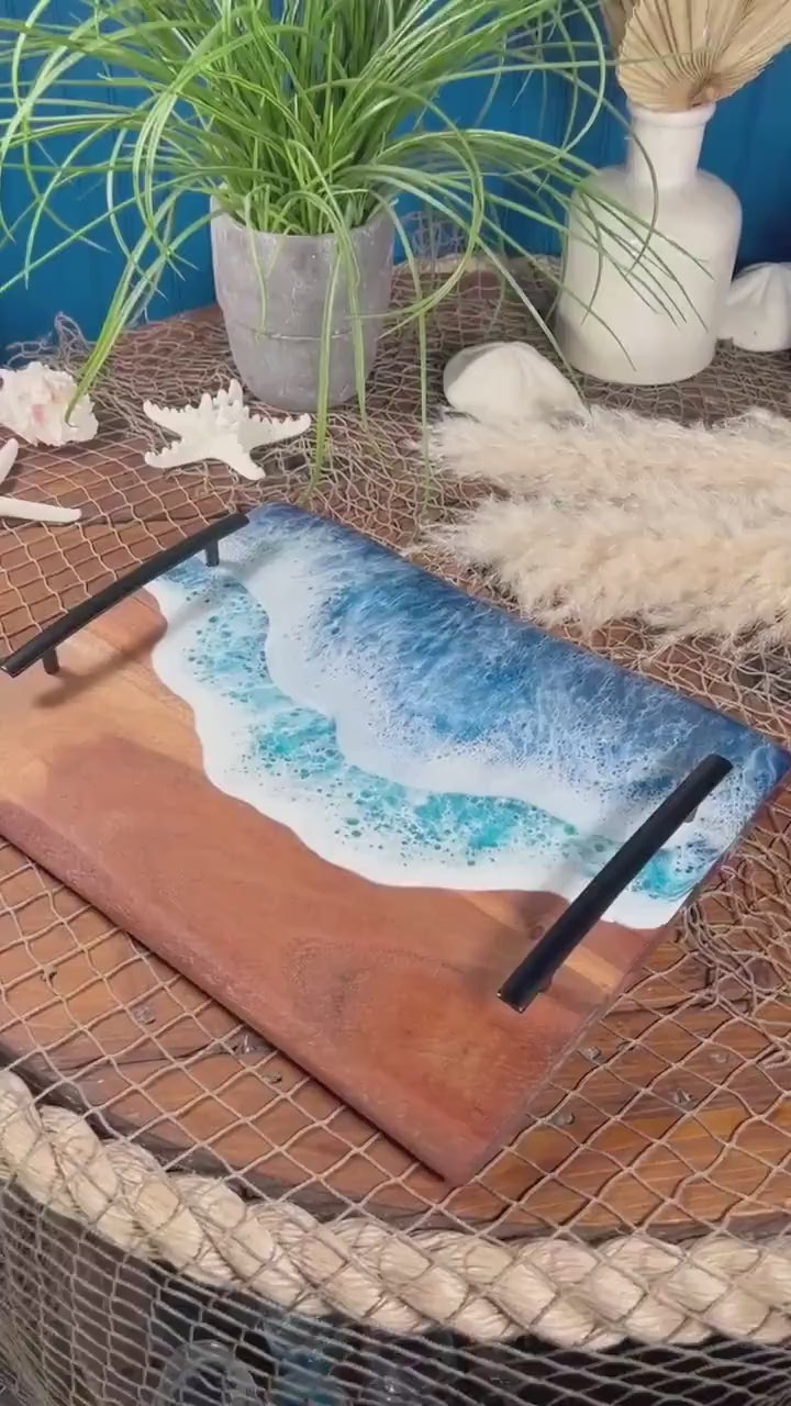 Ocean Waves charcuterie board, serving tray