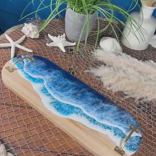 Ocean Waves charcuterie board, serving tray