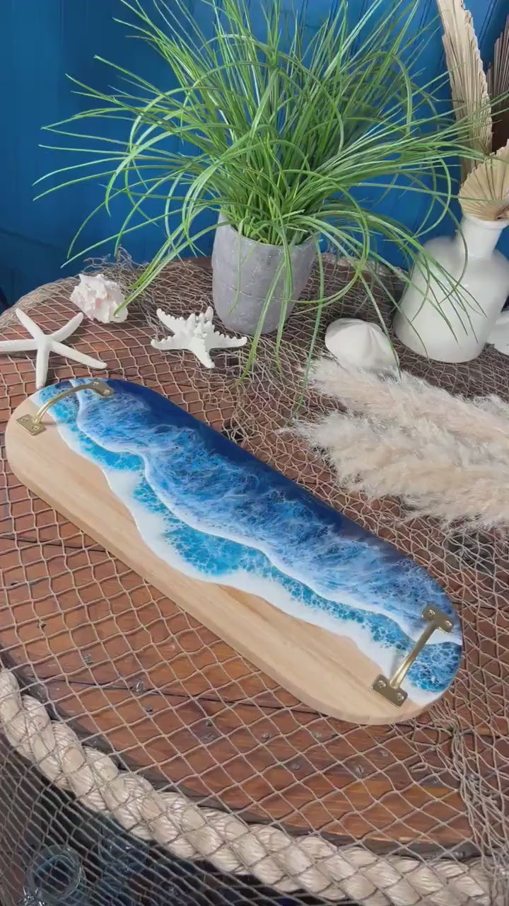 Ocean Waves charcuterie board, serving tray