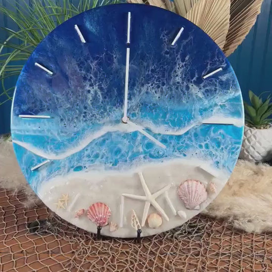 Sea Scape Ocean Waves Clock